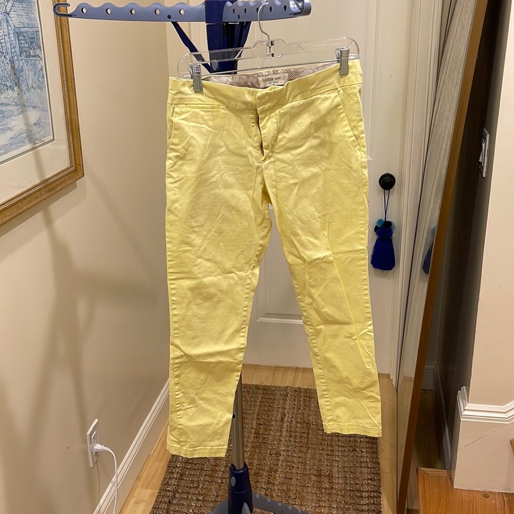 Modern supply clothiers yellow ankle pant 💛
